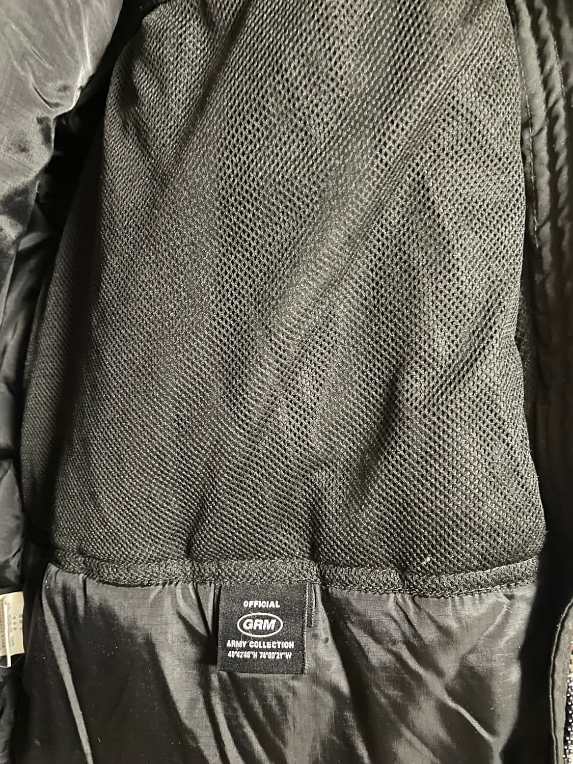 그루브라임 grooverhyme 미군 레벨7파카 자켓 블랙 L 상품이미지3