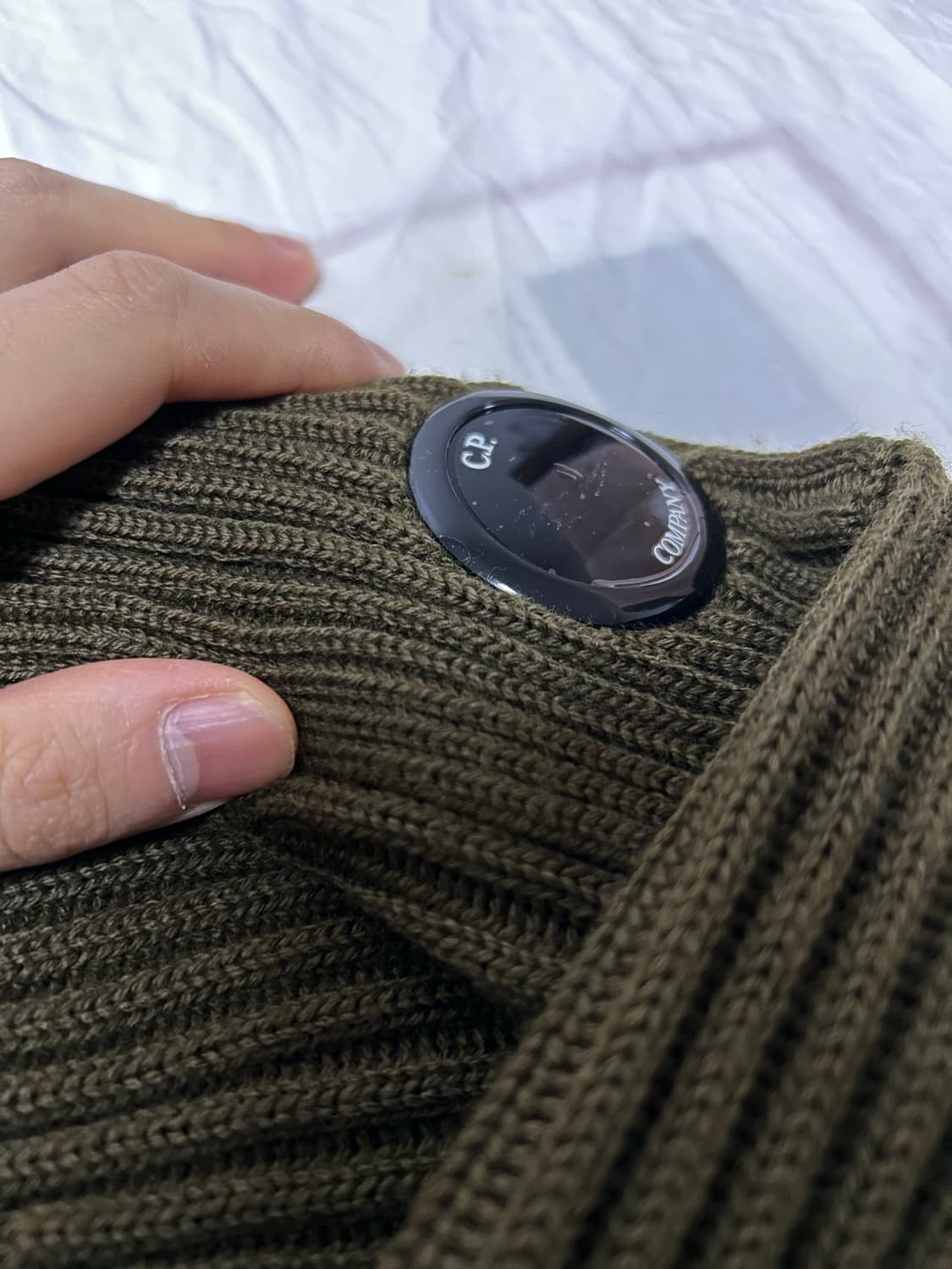 CP Company 메리노울 골지 니트 52(105) 판매합니다. 상품이미지6