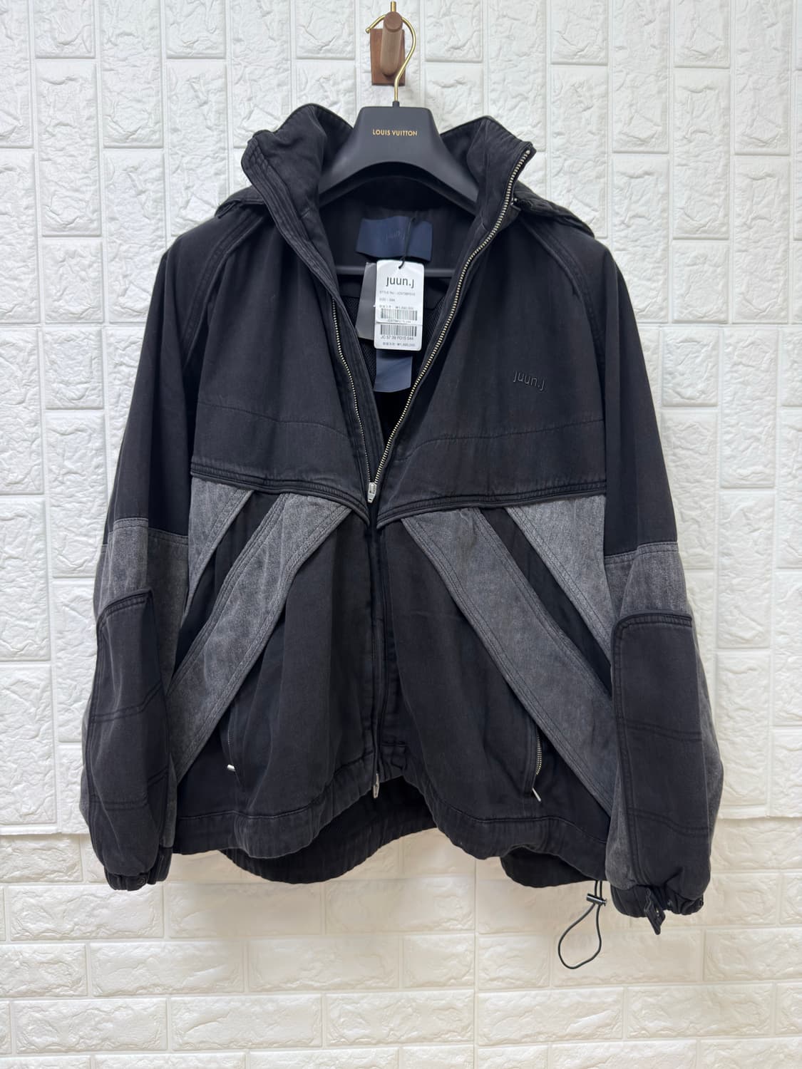 (25FW 새상품)준지 데님 컬러 블록 트랙 점퍼 상품이미지2