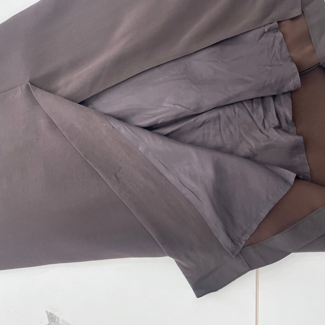 막스마라 브라운 트임 롱 스커트 상품이미지5