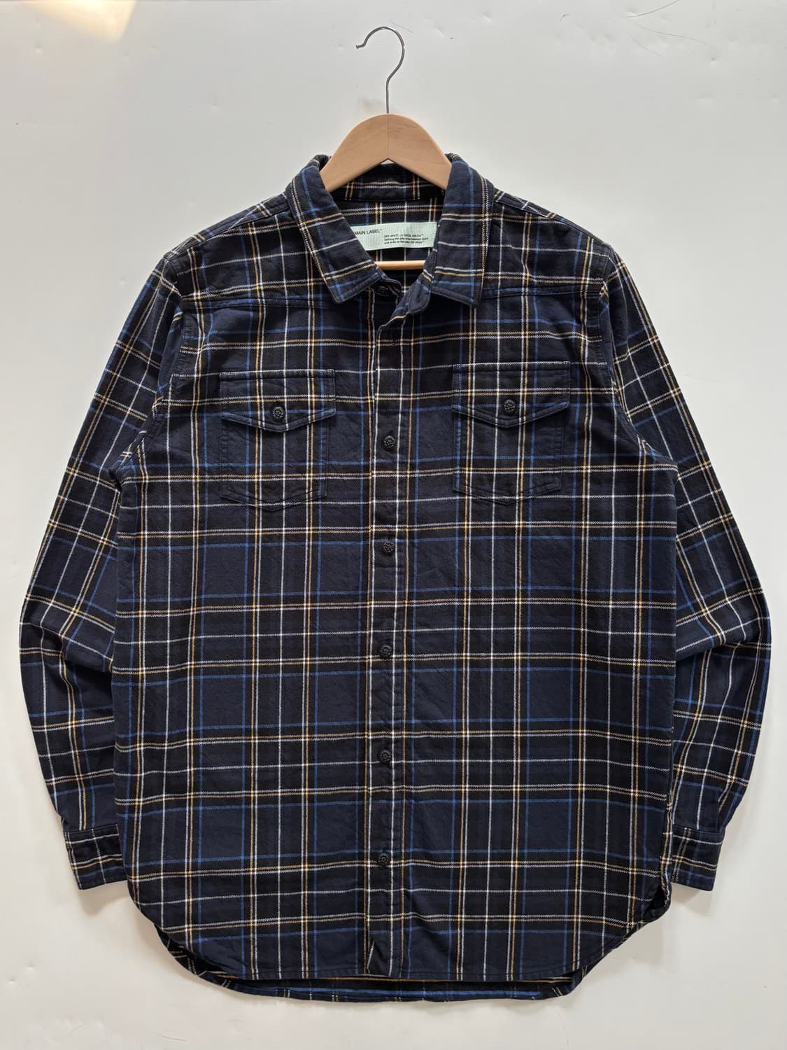 Off-White 오프화이트 애로우 체크 셔츠 상품이미지1