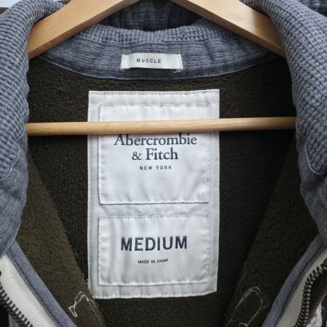 [M] 아베크롬비 브라운 후드 집업 상품이미지5