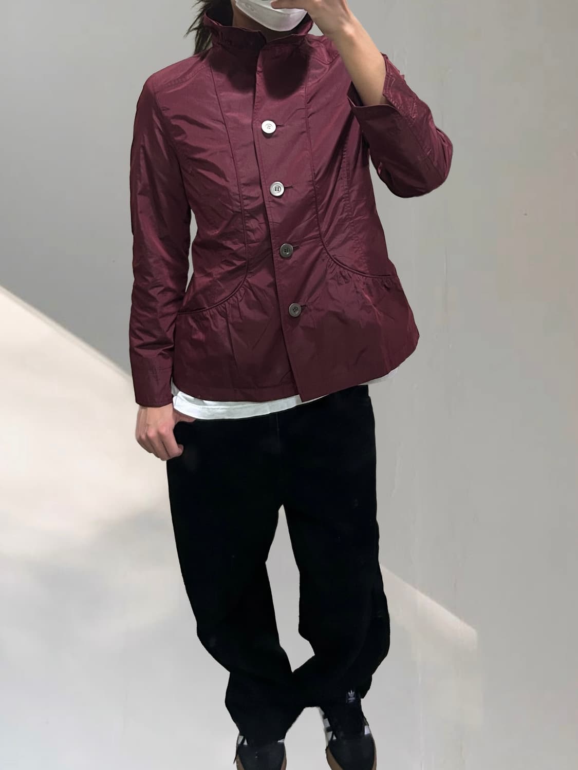 빈티지 폴리 버건디 자켓  상품이미지7