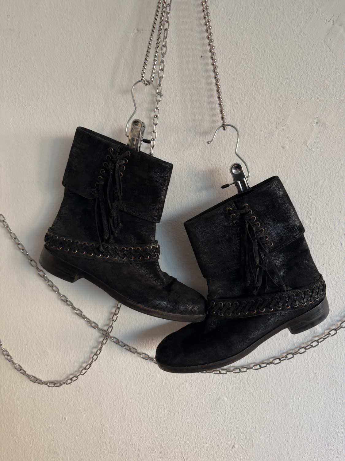 발망 아카이브 메탈릭쉬머 프린지 웨스턴부츠 상품이미지1