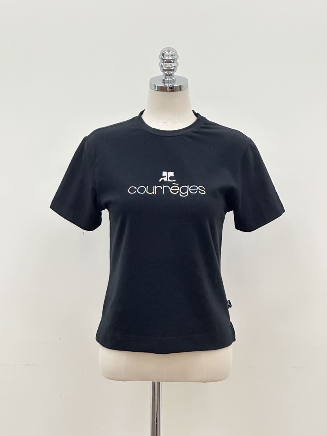 courreges / 꾸레쥬 블랙 로고 반팔 티셔츠  상품이미지8