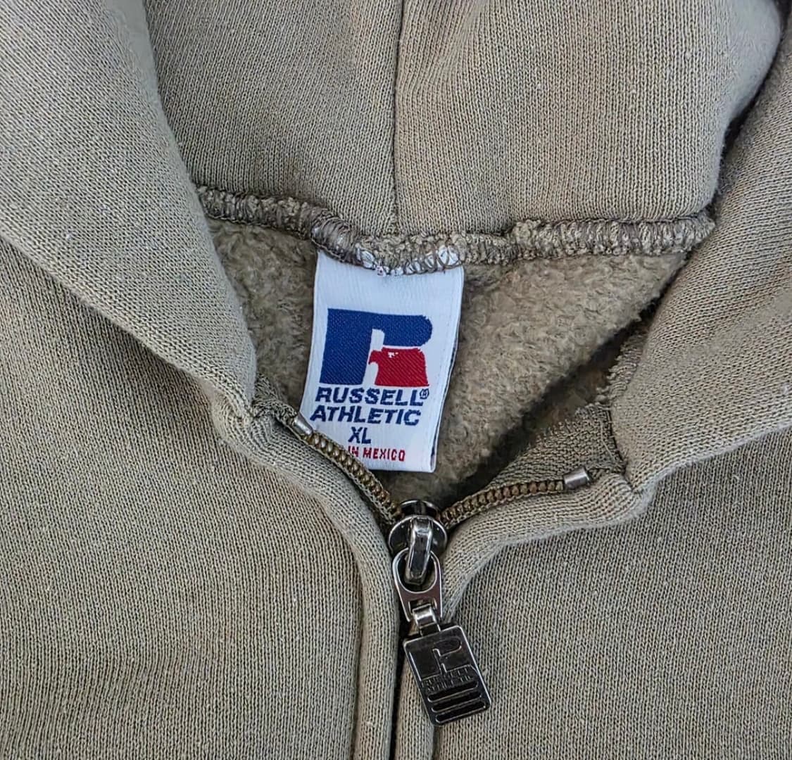 러셀 90s 빈티지 탄,베이지 후드집업 XL 판매합니다 상품이미지7