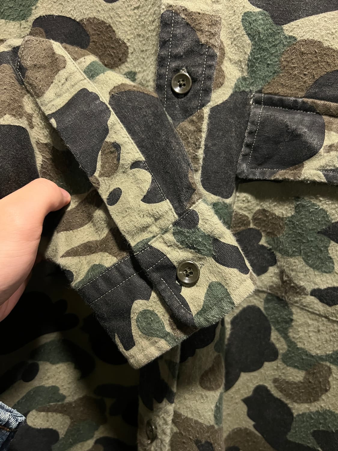 [XL]L.L.Bean 엘엘빈 USA Made 덕카모 샤모아 헌팅 셔츠 상품이미지4