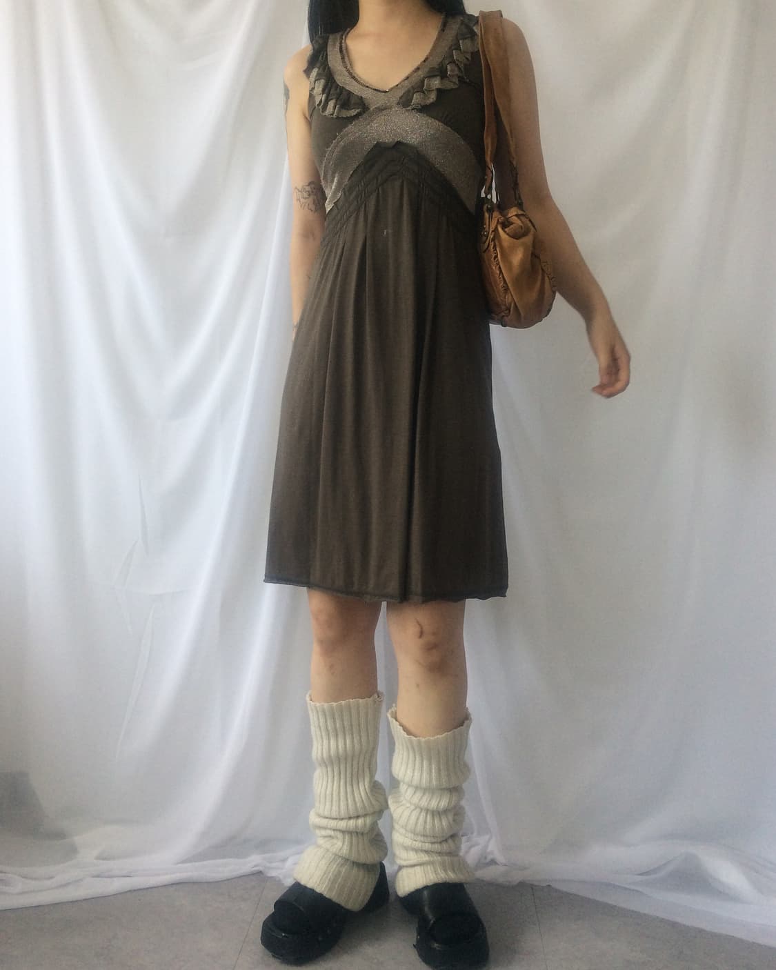 Knitted point sleeveless onepiece 상품이미지9