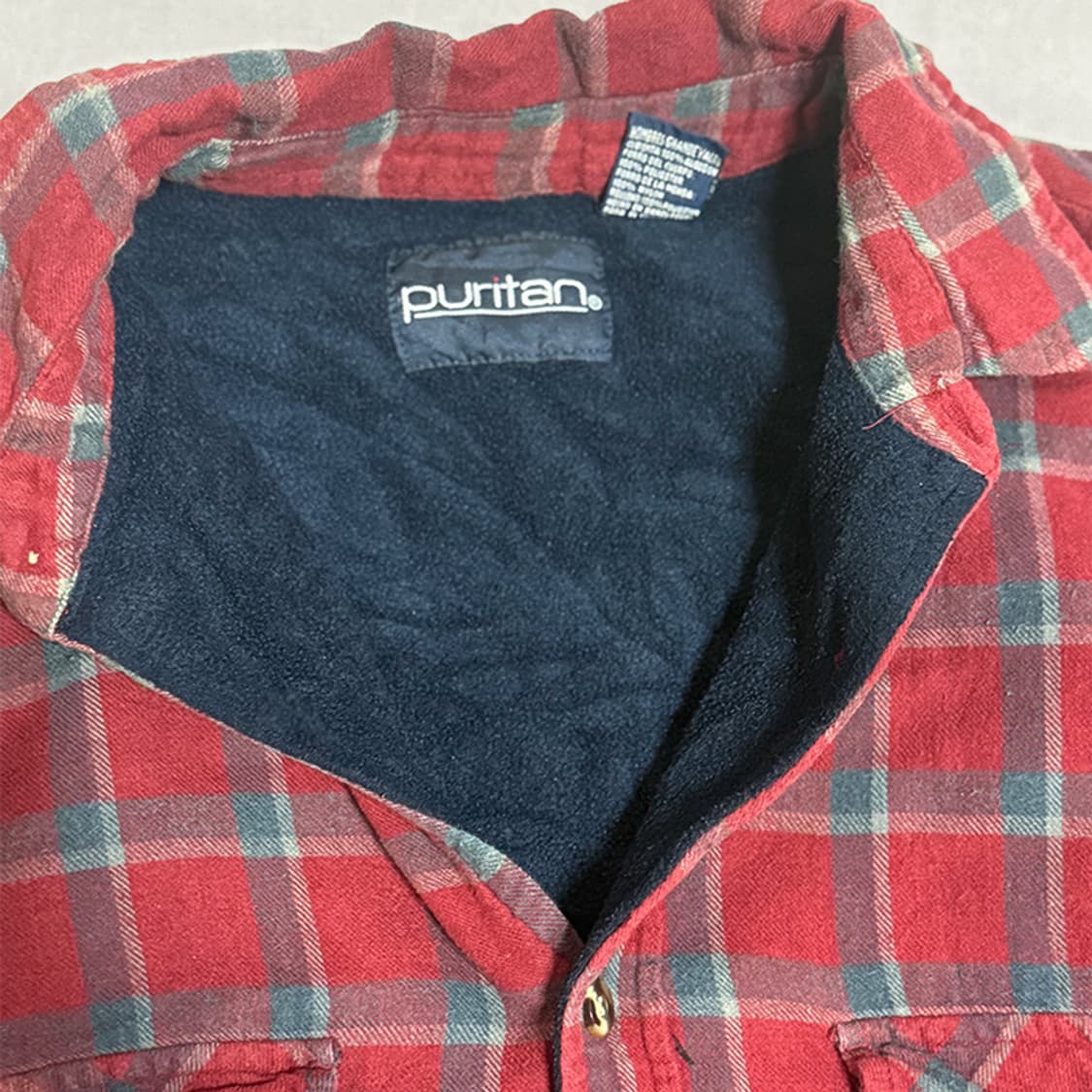 빈티지 기모셔츠자켓 상품이미지3