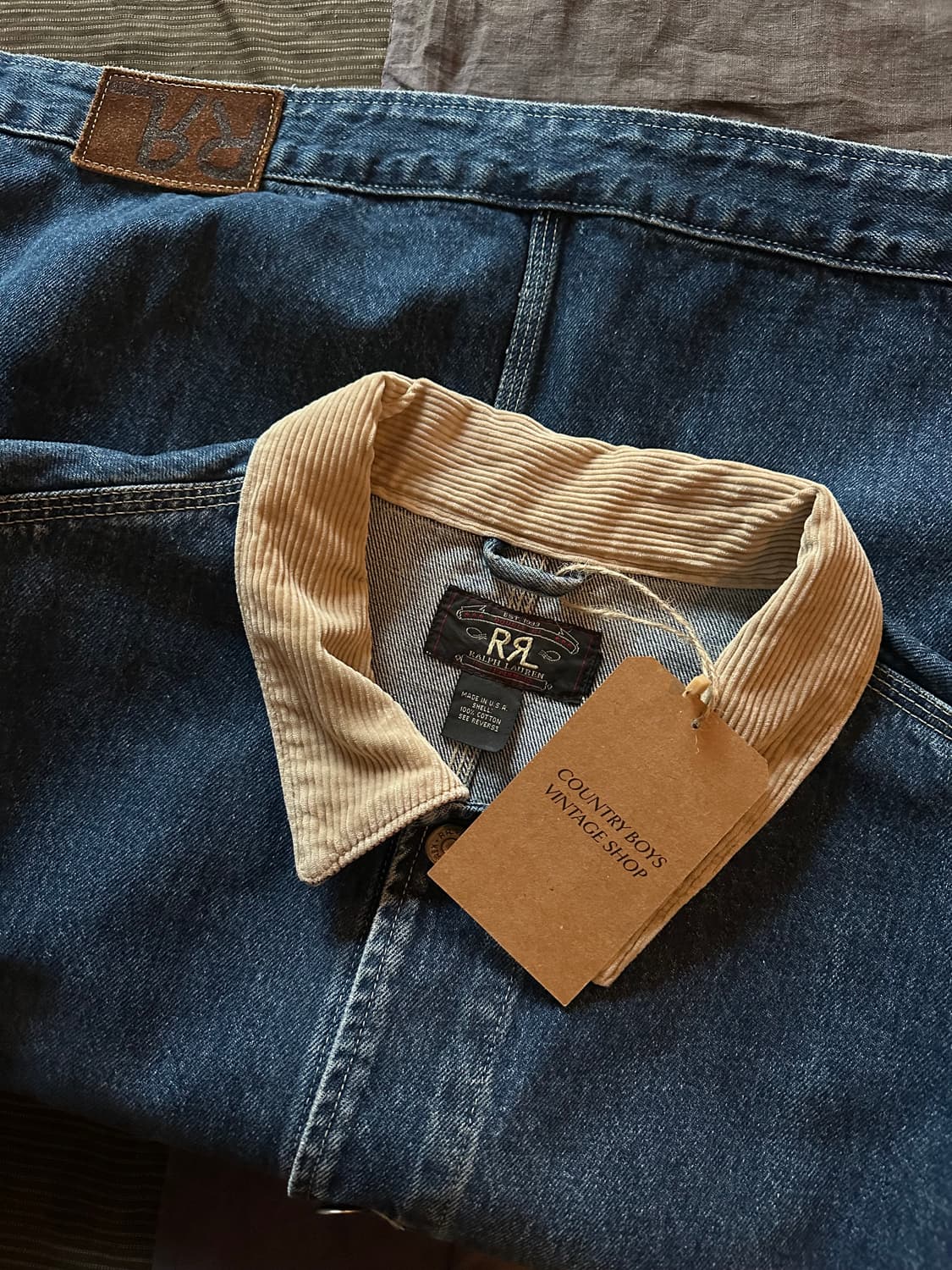90s USA RRL Vintage Denim Jacket 상품이미지9