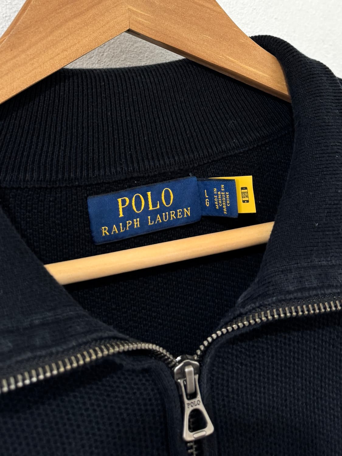 QR 신형 폴로 반집업 블랙 상품이미지5