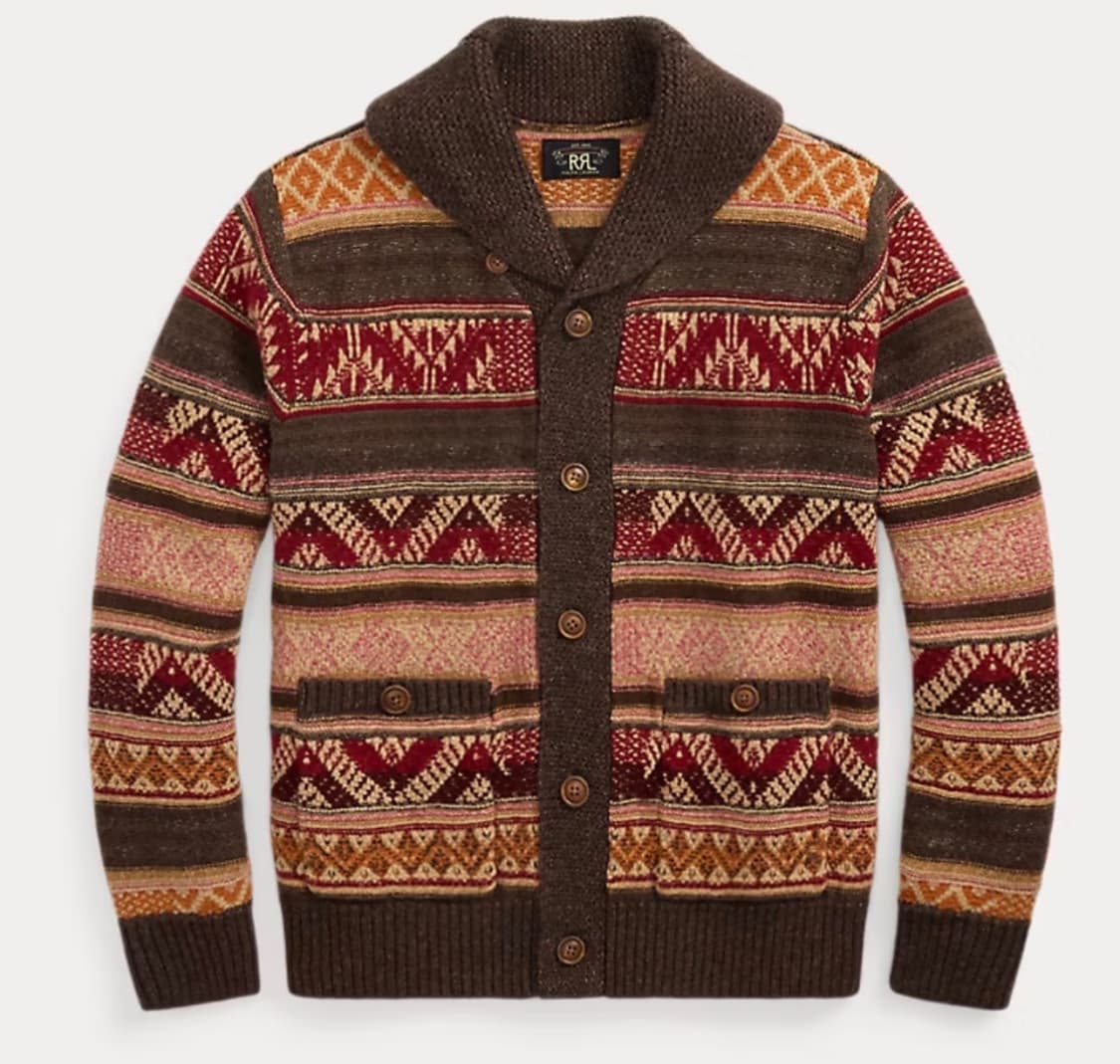 더블알엘 RRL 25FW 울 블렌드 숄 칼라 가디건 M 상품이미지1