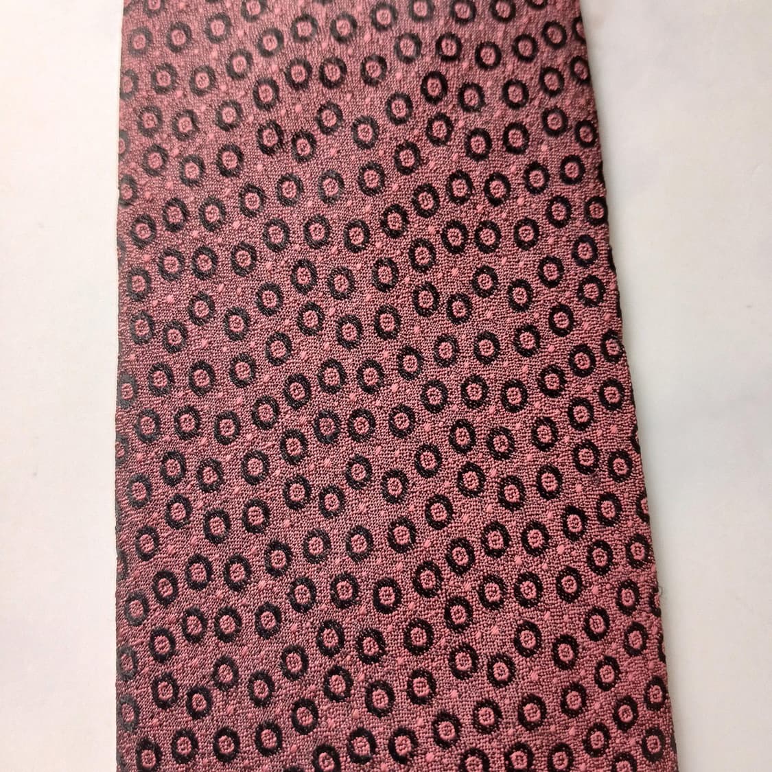 입생로랑 실크 와인 도트 패턴 넥타이 8.1cm A+~A등급 E754 상품이미지5