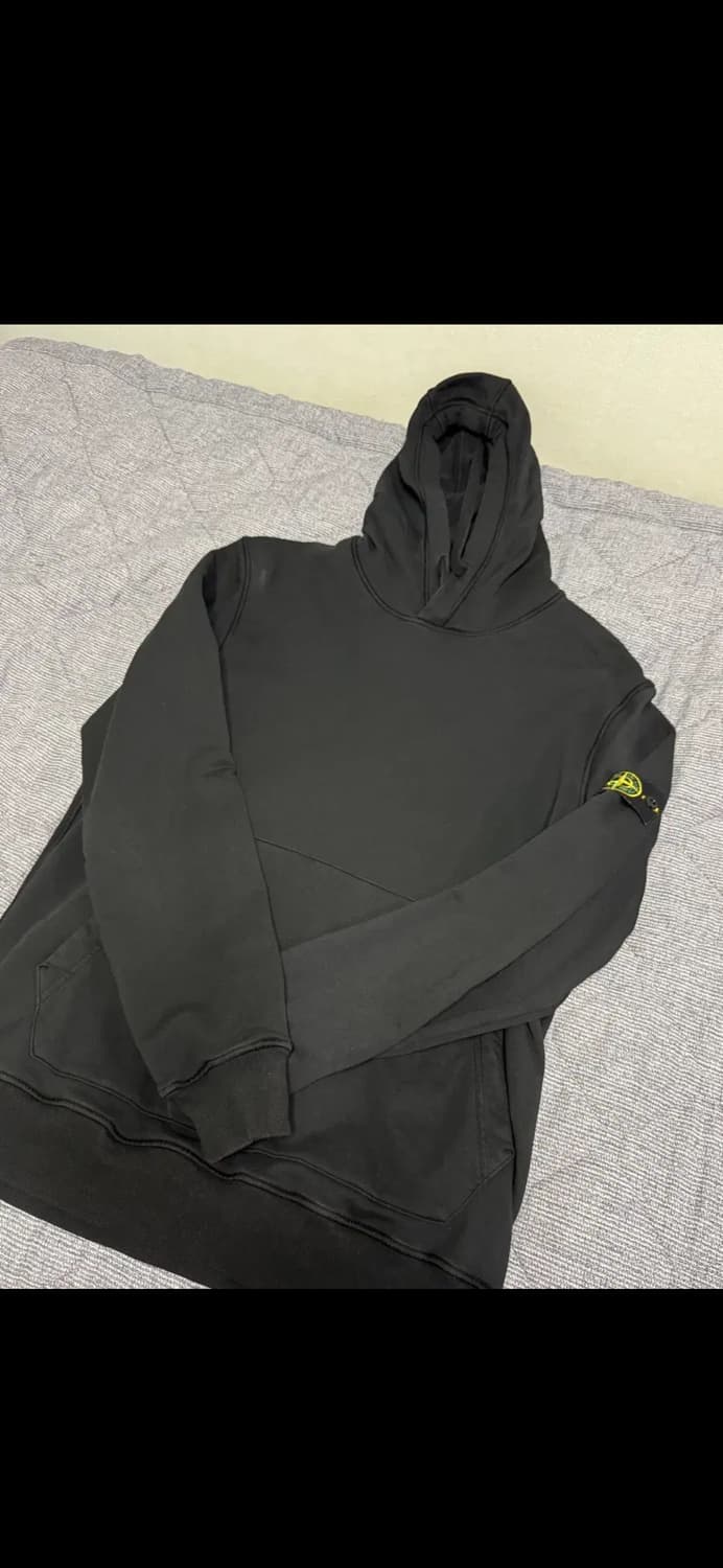 스톤아일랜드 블랙 후드티(XL) 상품이미지2