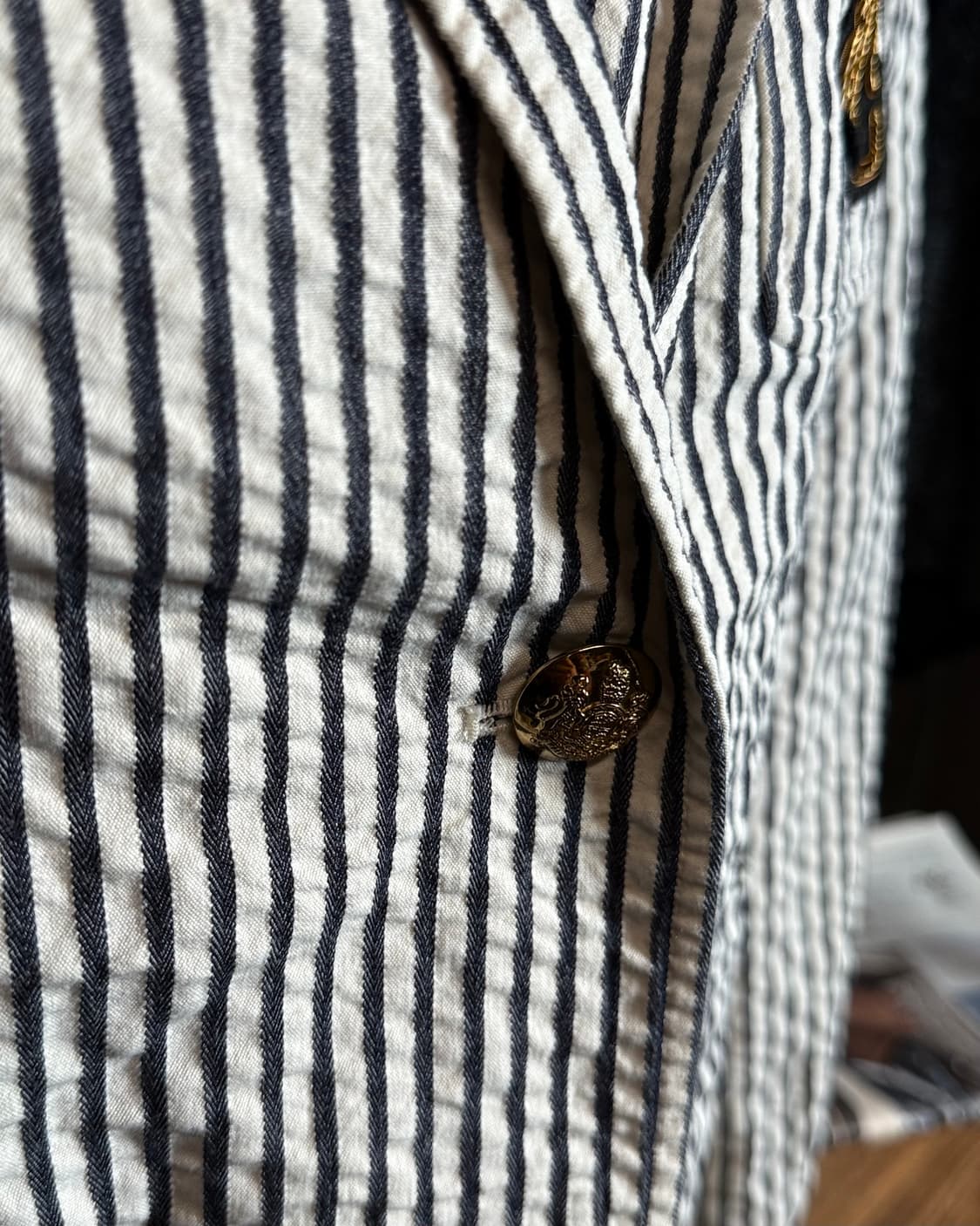 로렌 랄프로렌 시어서커 펠트 패치 자켓 10P 상품이미지10