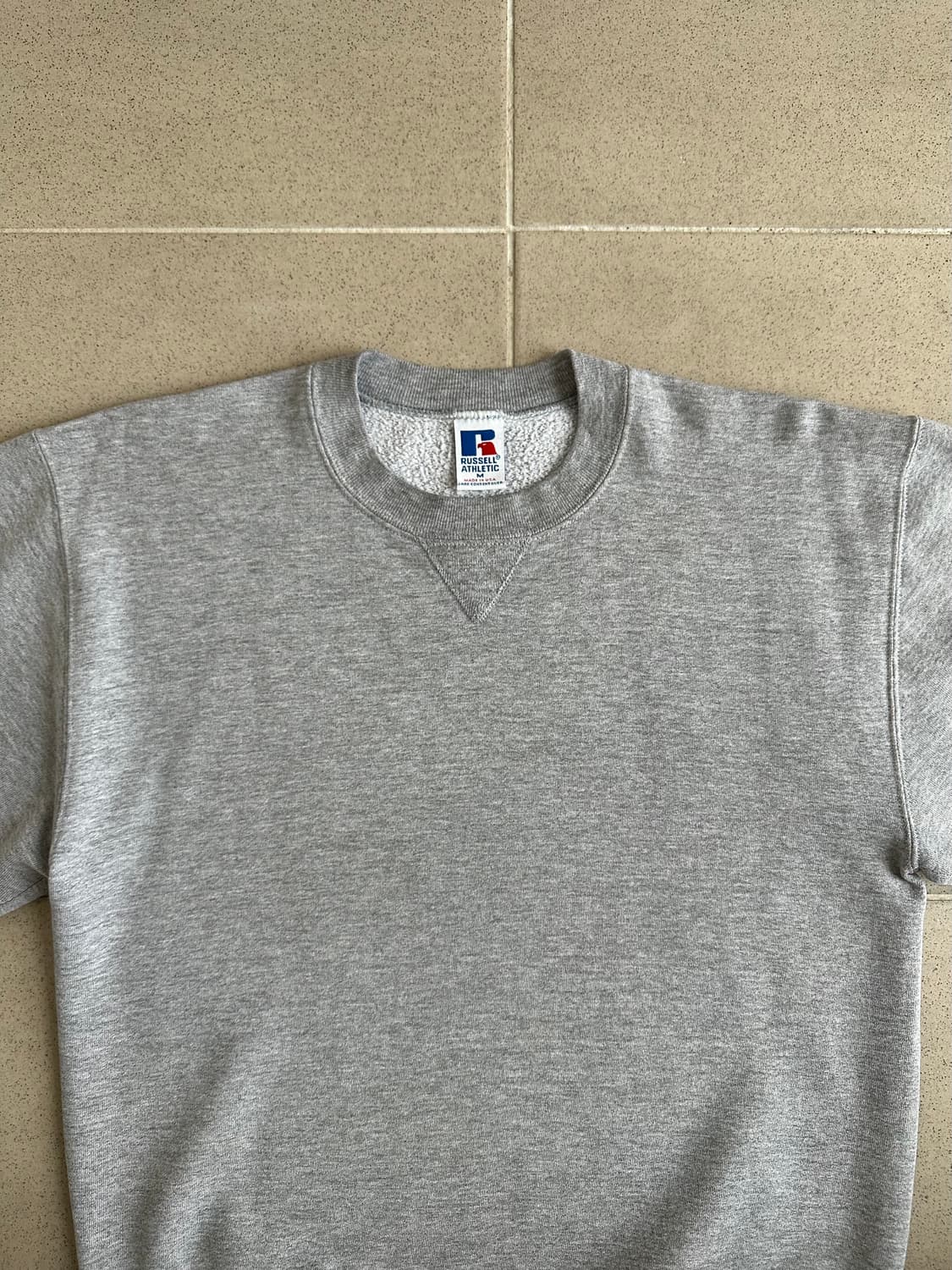 90s 빈티지 러셀 스웻셔츠 그레이 M USA 상품이미지4