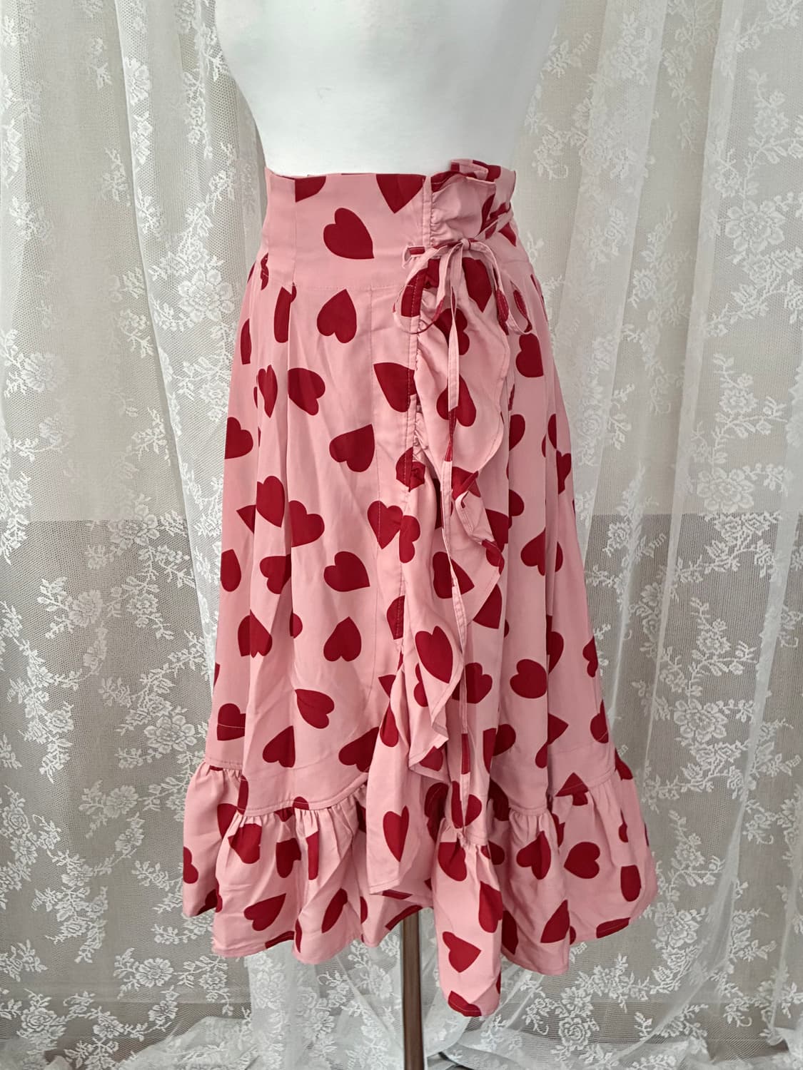 F) LMML 스튜디오 러버스 프릴 랩스커트 핑크 상품이미지1