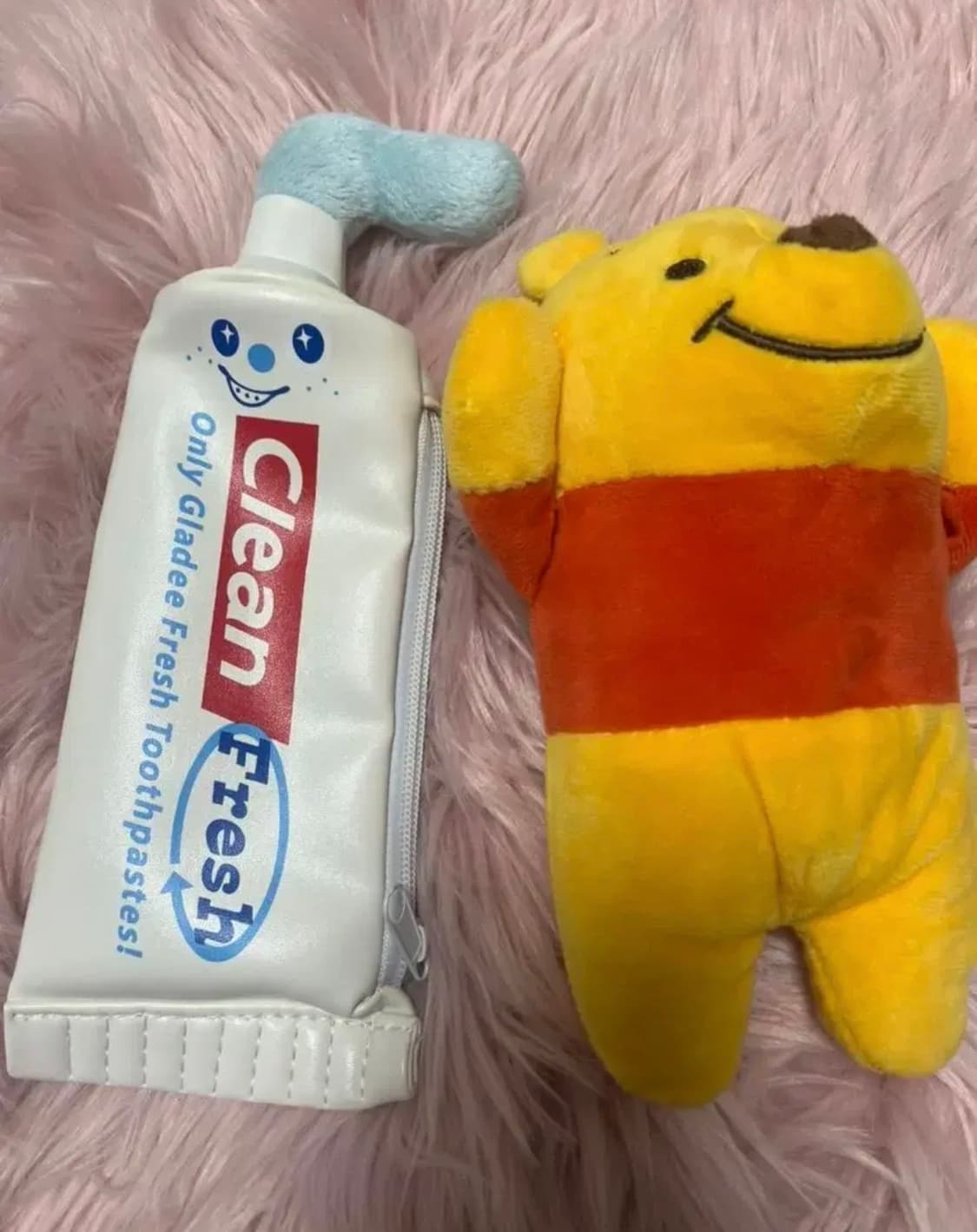 일괄 판매 인형 필통 파우치 빈티지 문구 고전 치약 곰돌이 푸 상품이미지1