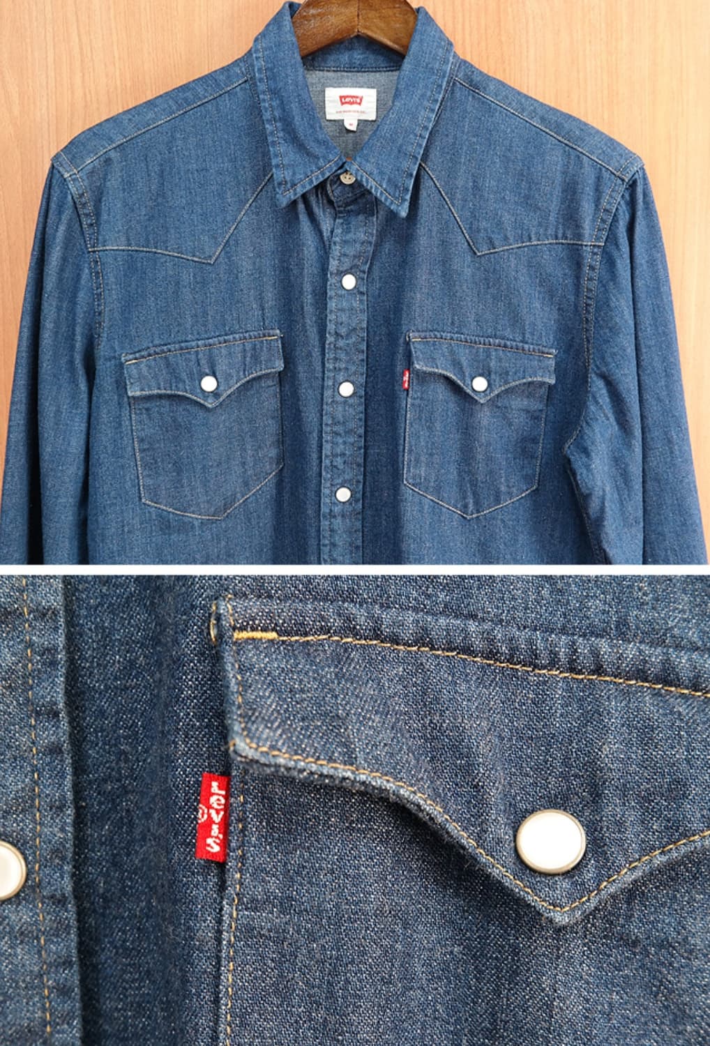 리바이스 levis 웨스턴 데님셔츠  상품이미지2