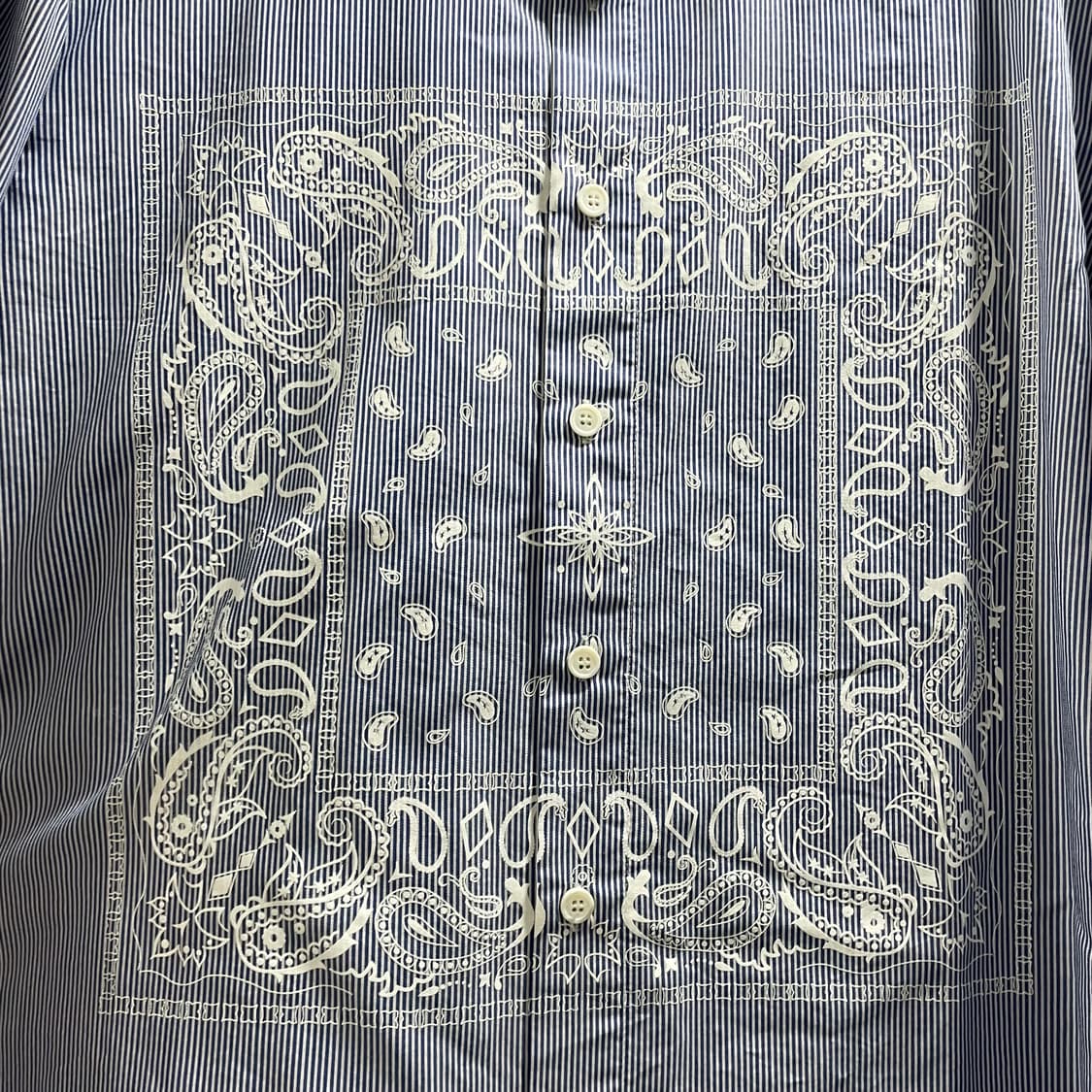 우영미/ 페이즐리 스트라이프 셔츠/ 46 상품이미지4