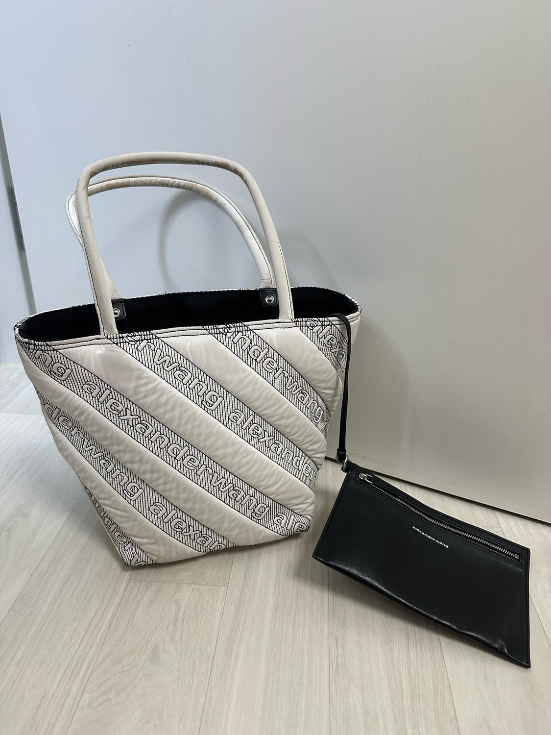 알렉산더왕 록시 퀼팅 토트백 화이트 상품이미지3