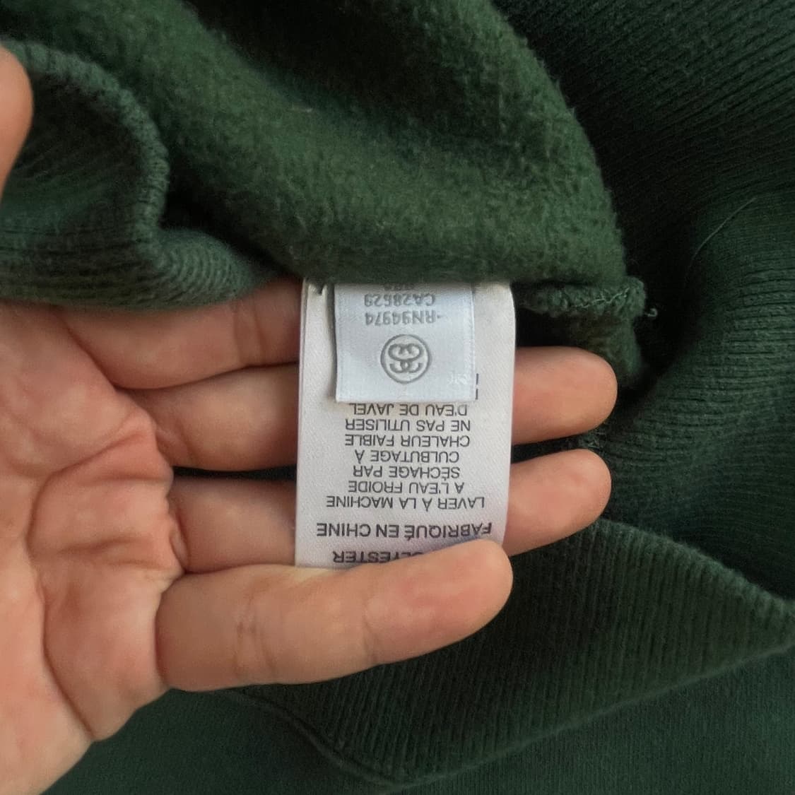 Stussy 스투시 딥그린 센터스탁 맨투맨 상품이미지5