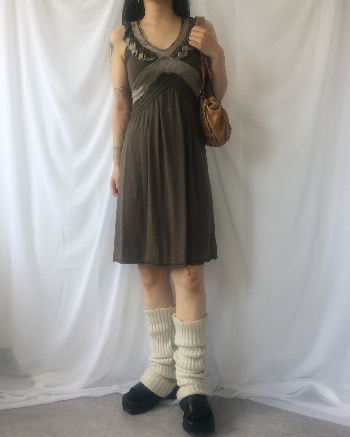 Knitted point sleeveless onepiece 상품이미지1