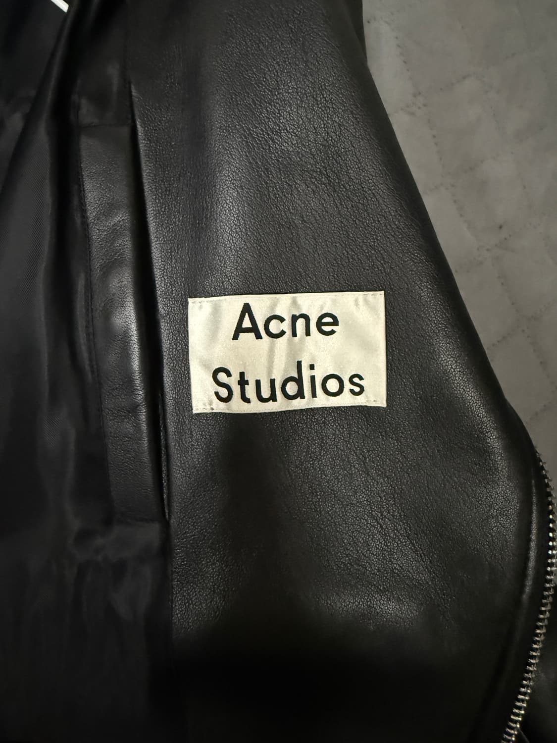 아크네 네이트 레더 클린 자켓 상품이미지2