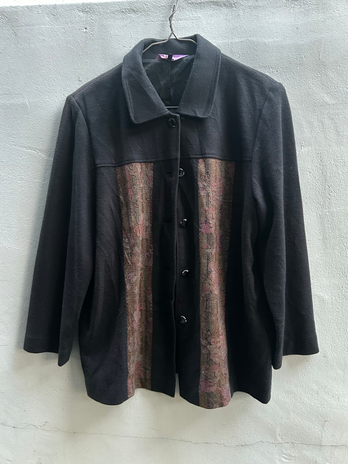 2000s JPN 니혼진 오리엔탈 블랙 셔츠자켓 상품이미지2