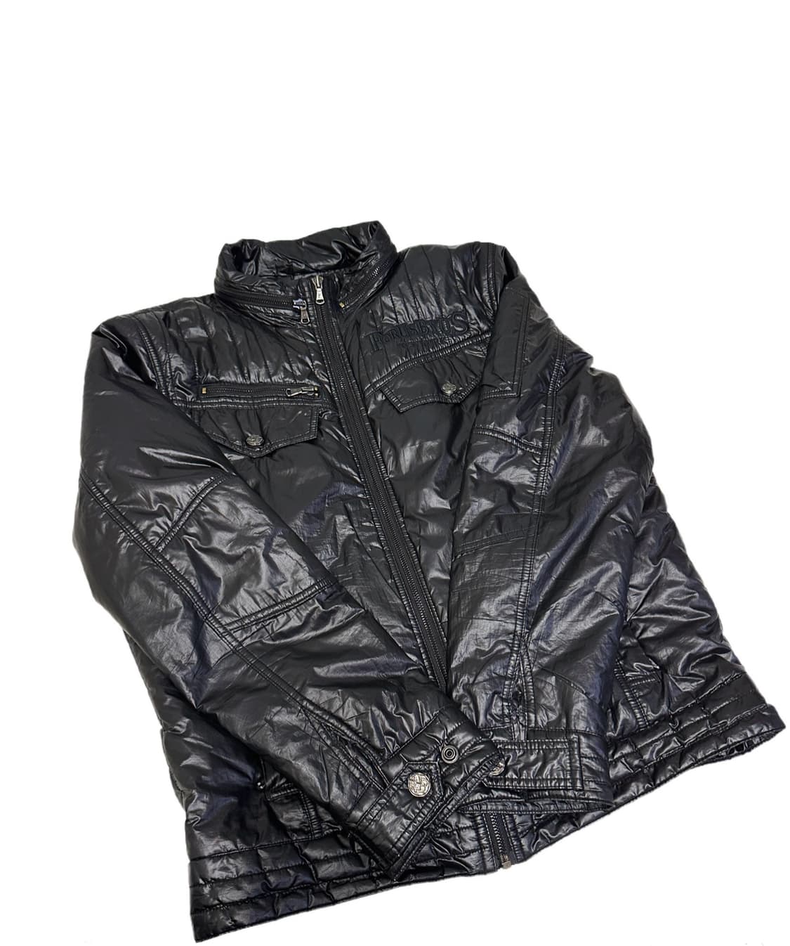 FUBU 퀄팅 FORUSBYTS 블랙 패딩 점퍼 B50 상품이미지1