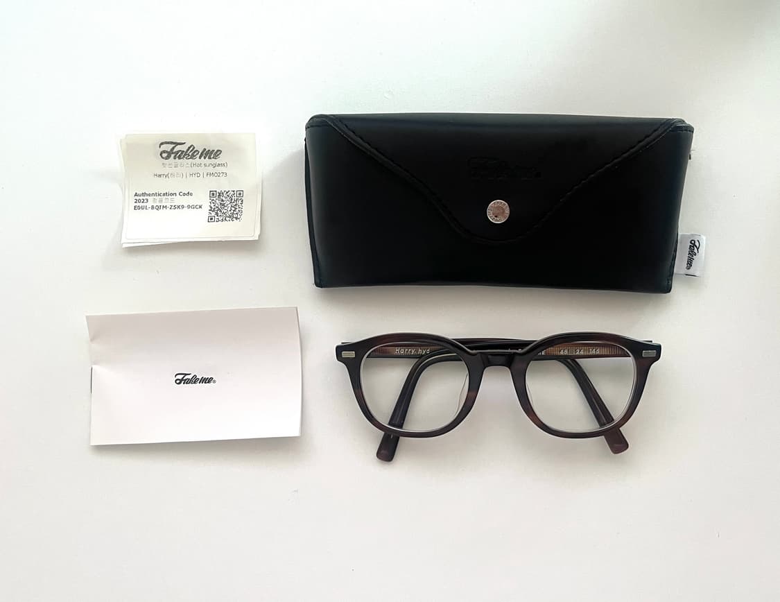 페이크미 해리 hyd 브라운 뿔테안경 상품이미지2