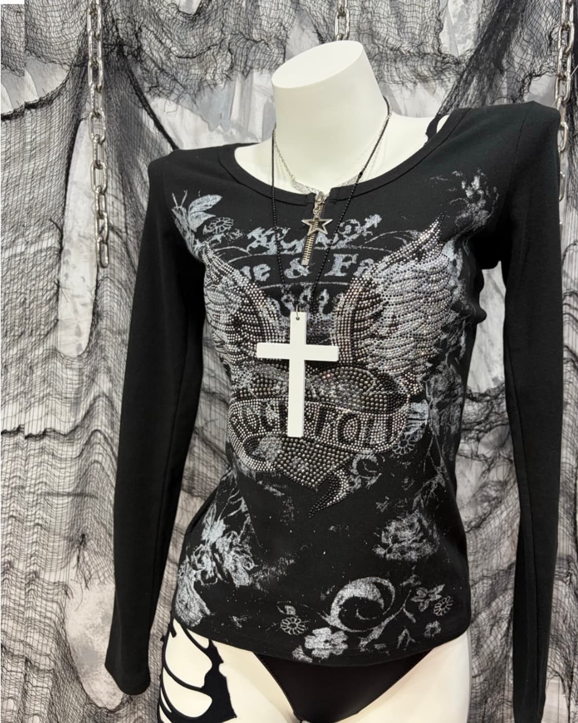 punk rock&roll cubic long sleeve 상품이미지4