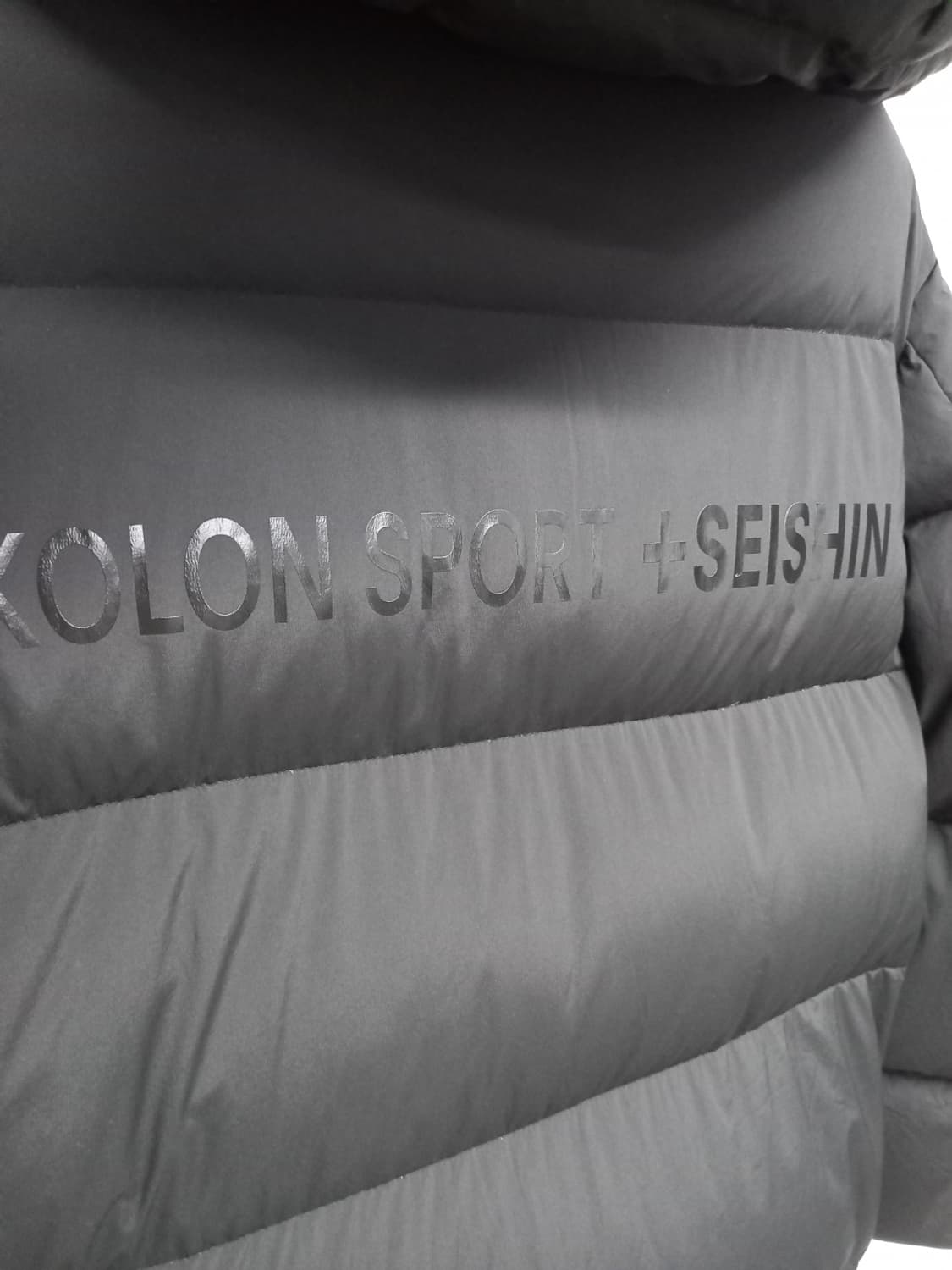 코오롱스포츠 마츠이세이신 콜라보 다운 롱 맥시 패딩 100 상품이미지7