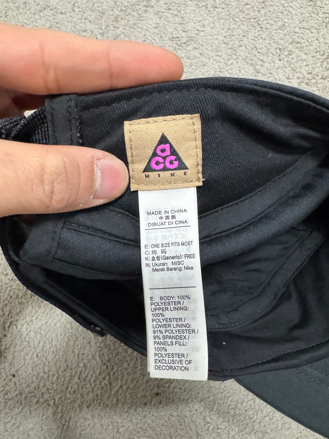 나이키 NRG ACG 테일윈드 캡 블랙 레이저 오렌지 상품이미지4