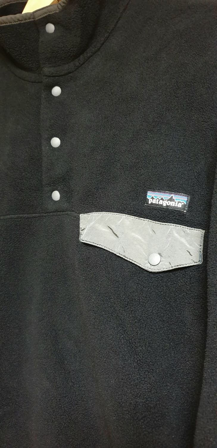 파타고니아 헤비웨이트 신칠라 풀오버 블랙 w포지그레이 M 상품이미지4