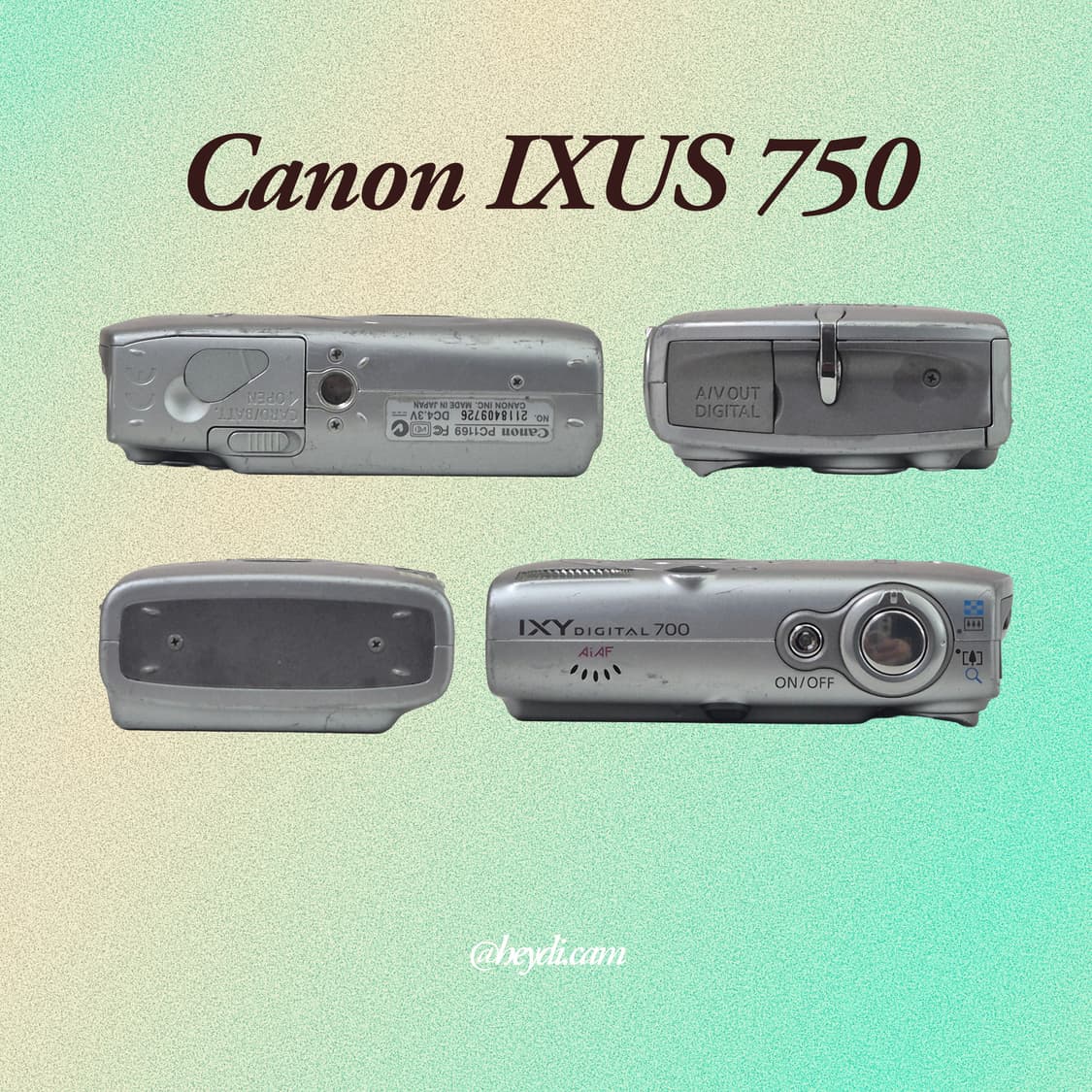 (아일릿 원희) 캐논 ixus750 IXY700 상품이미지3