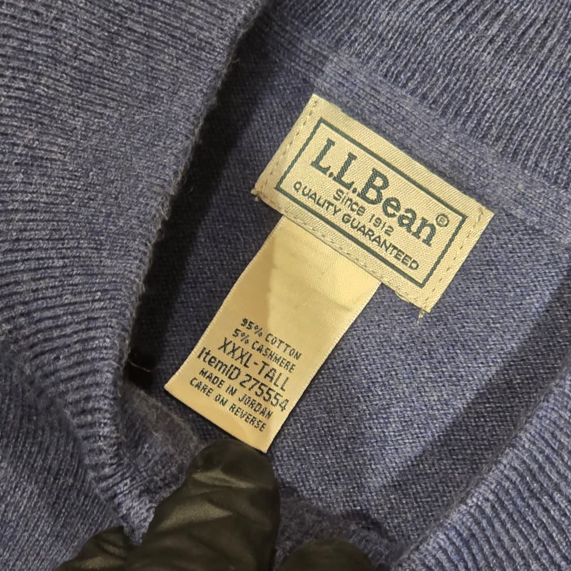 L.L.BEAN 캐시미어 혼방 쿼터집업 스웨터 상품이미지4