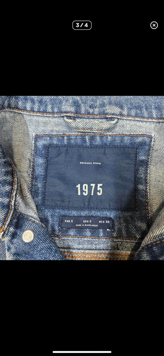바배) 자라 1975 데님 청자켓 상품이미지3