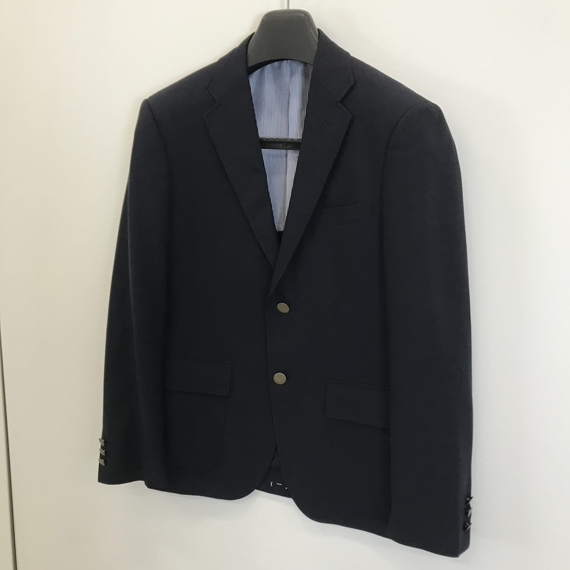 유니클로 네이비 금장 울혼방 블레이저자켓 [M] 상품이미지2