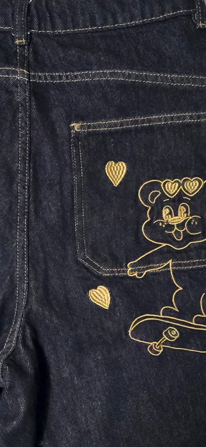 ODD MAKER 다크 와이드 데님 팬츠 M 상품이미지7