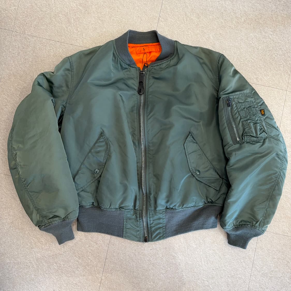 80~90s 알파인더스트리 MA-1 USAF 밀스펙 자켓 상품이미지1