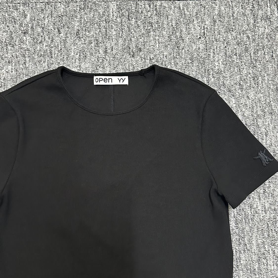 Open yy 오픈와이와이 사이드 반팔티셔츠 Ribbed 상품이미지2