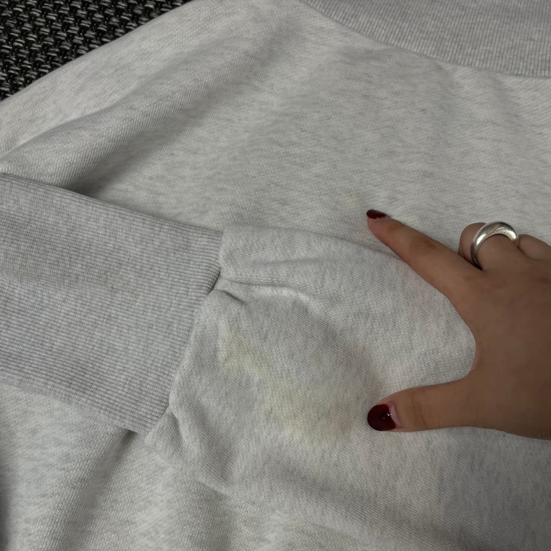 론론 백멜란지 하이넥 스웻 맨투맨 F 상품이미지8