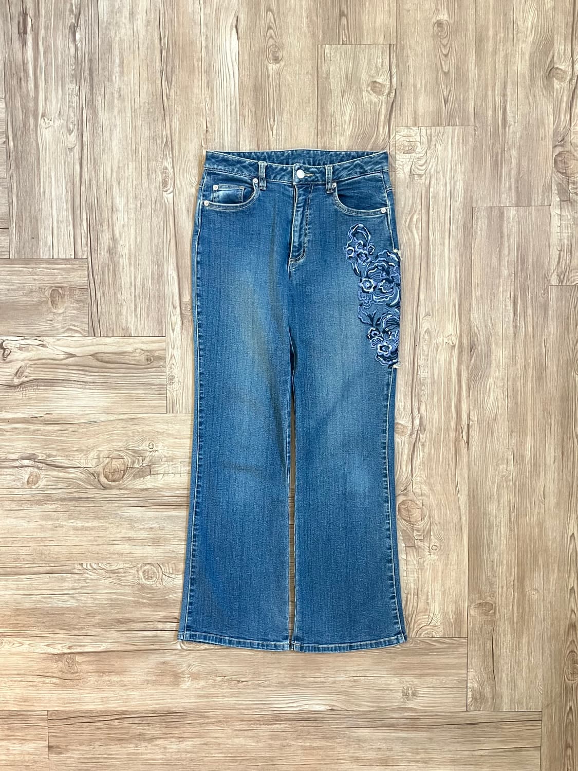 BROWDWIN 자수 데님팬츠 상품이미지1