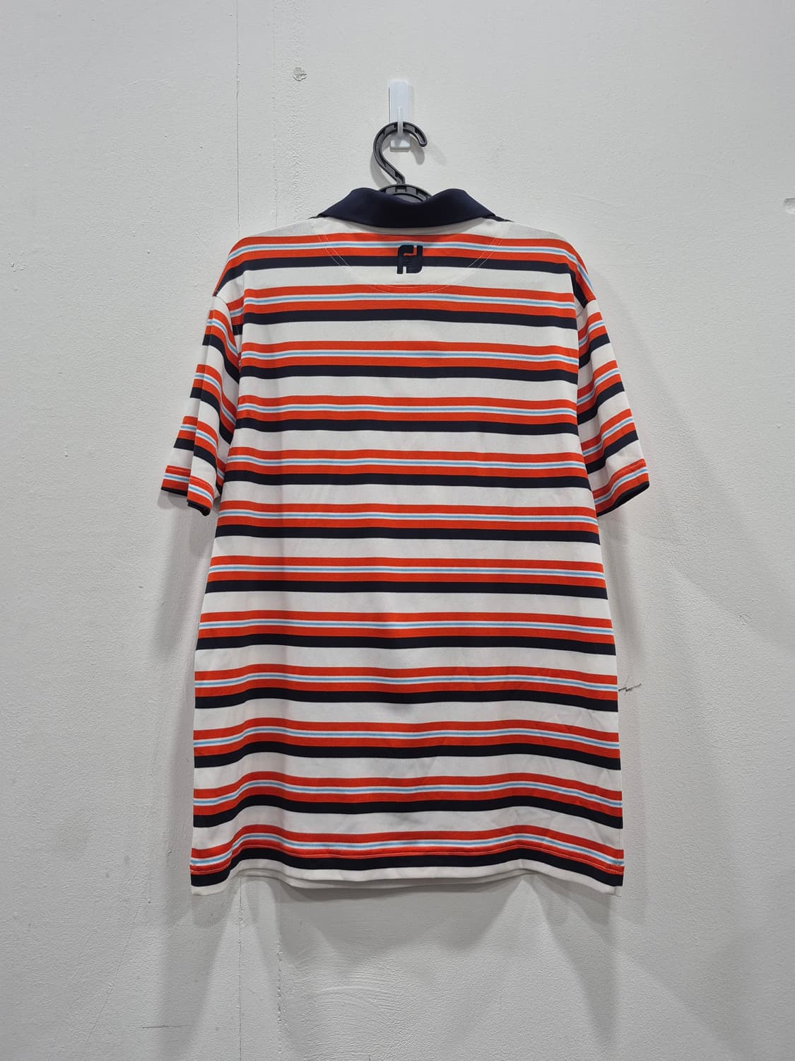 FJ 풋조이 골프 기능성 스트라이프 반팔 카라티 남성 M 상품이미지3