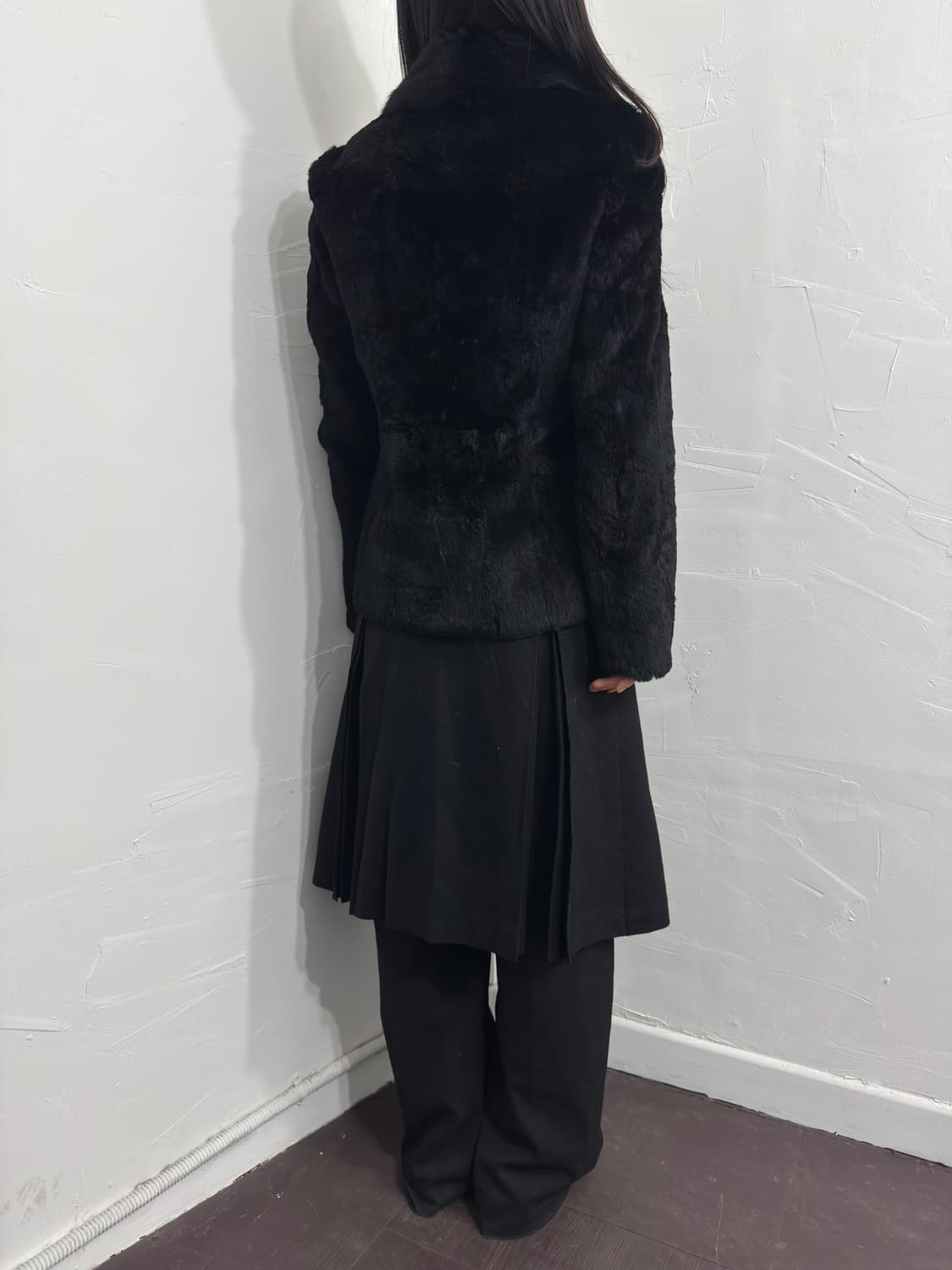 black fur jacket 상품이미지5