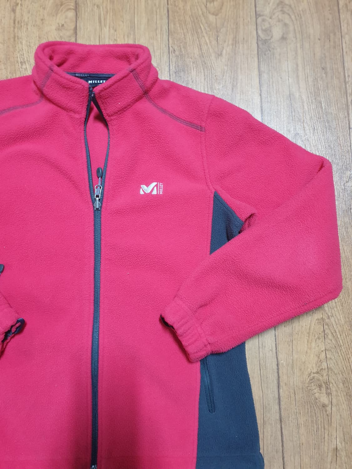 1095 밀레 기모 후리스 집업90 사이즈입니다 상품이미지3