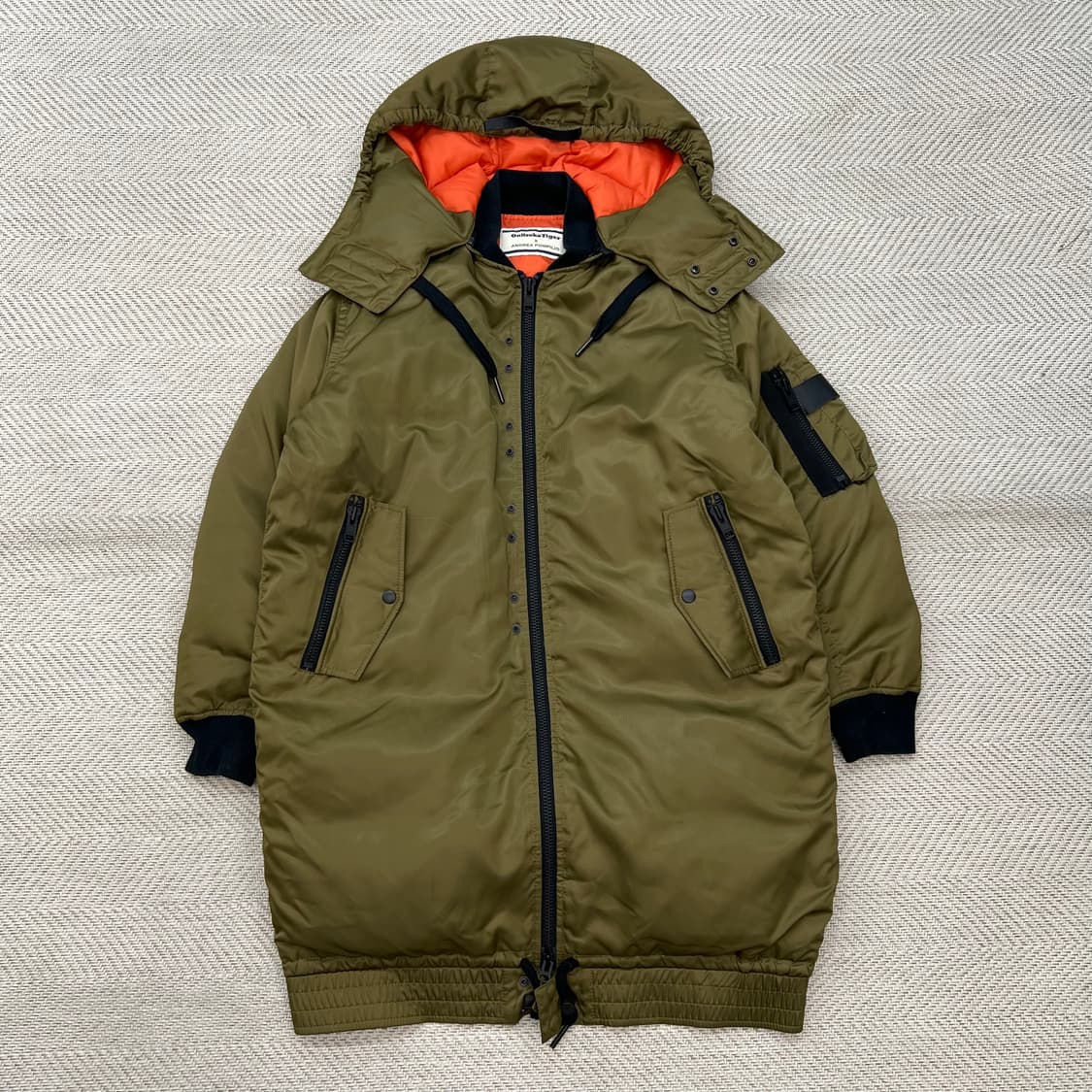 오니츠카타이거x안드레아폼필리오 밀리터리 롱 패딩 r2279 상품이미지1