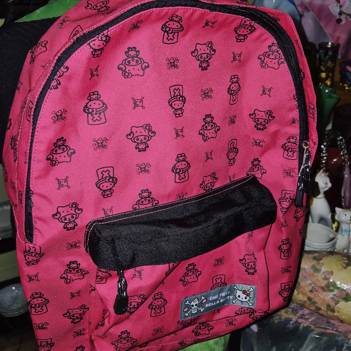 11s 헬로키티 x 원피스 해골 핑크 빅 배낭 상품이미지5