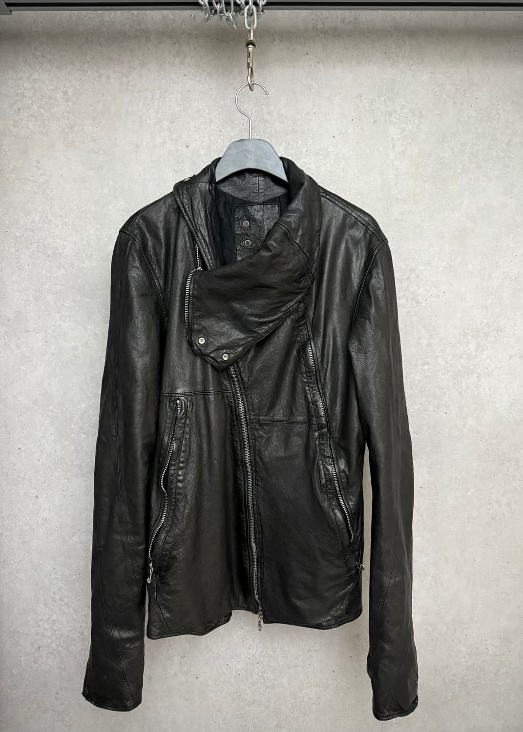 artisanal lamb leather jacket 상품이미지3